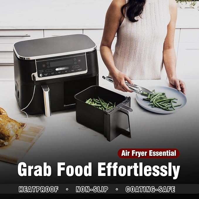 Walfos 17 Inch Extra Long Grill Tongs Set of 2, Ultimate Stainless Steel Tongs for Grilling, Cooking, BBQ/Barbecue, Buffet and Turning Food