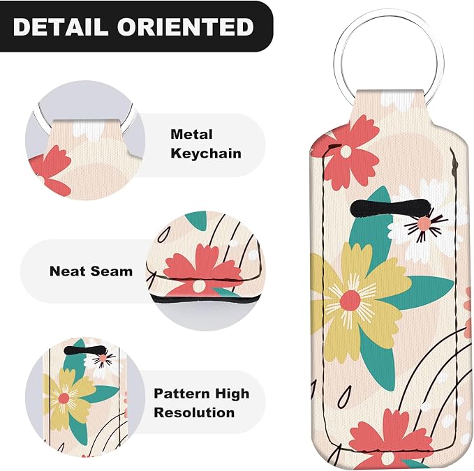 Chapstick Holder Keychain Lip Balm Holder with Clip