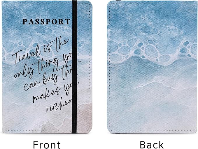 PDE-QUNLIAN Passport Book Holder Passport Wallet for Children Passport Holder for Kid Passport Cover for Boy and Girl Passport Case Passport Books Holder 1 PCS (6x4IN)