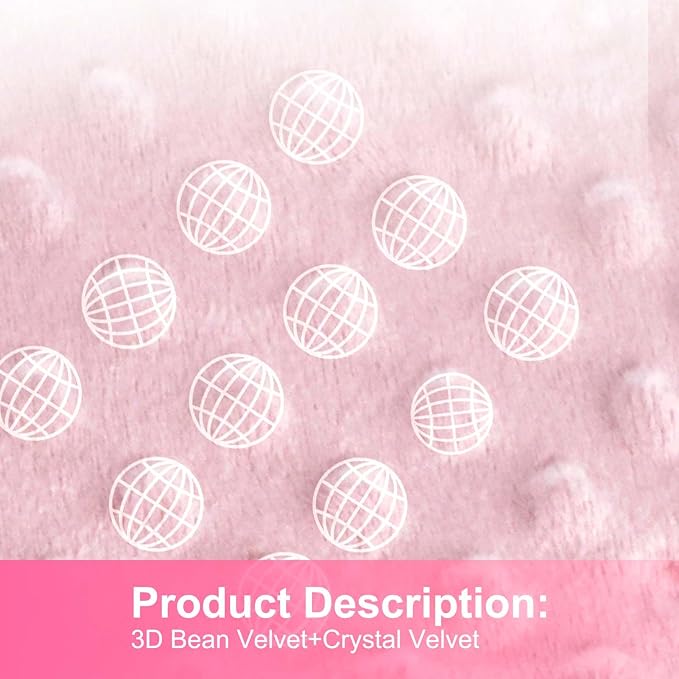 Fidget Blanket for Adults with Dementia, Sensory Blanket Mat for Alzheimers Patients, Dementia Activites for Senior, Gift for Dementia Patients,Sensory Toys for Autism (Pink)
