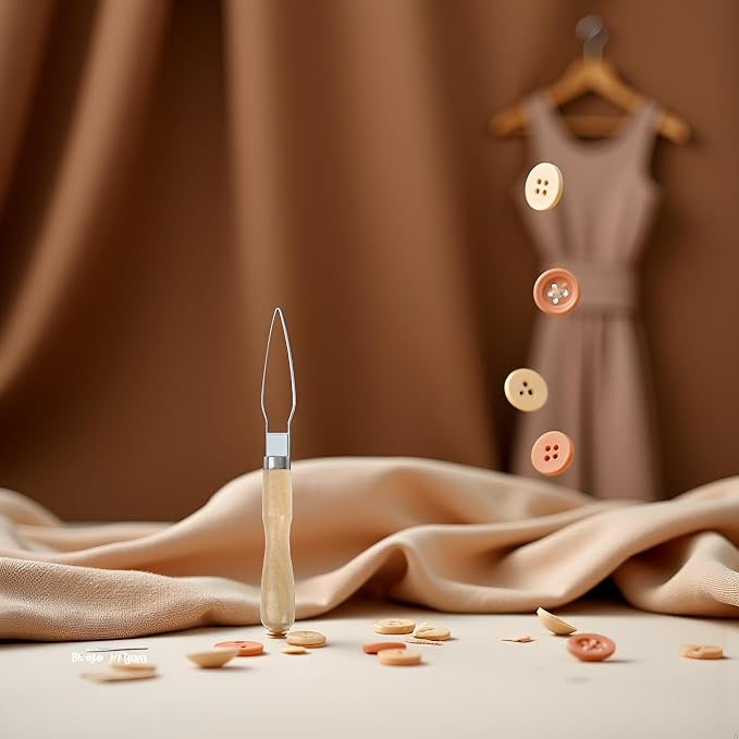 1Pc Brown Shirts Button Hook Helper Clothes Shirts Pull Hand Puller Button Helper Assist Aid Zipper Arth Buttoning Hook N9M6 Easy for Limited Dexterity Caused by Arthritis, Dressing Aids