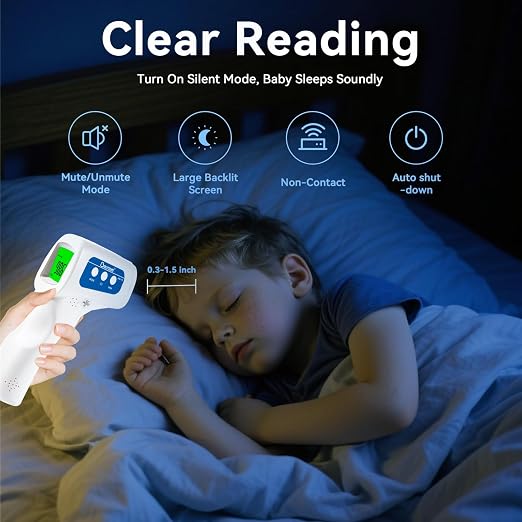 Berrcom 3-in-1 Infrared Forehead Thermometer JXB-178 2-Pack for All Ages | non-contact infrared forehead thermometer, contactless fever check for babies, kids & adults, batteries included