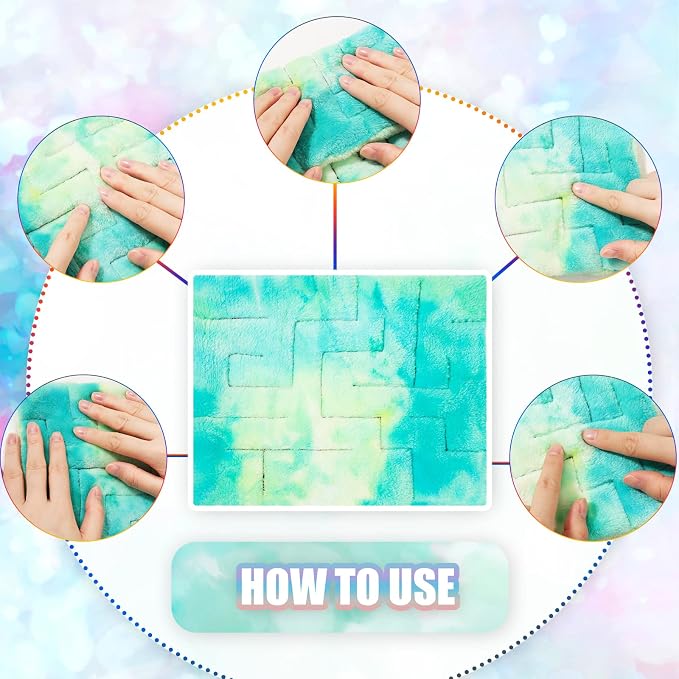 CHENGU 4 Pcs Marble Maze Mat Sensory Fidget Stress Relief Toys Calming Sensory Mat Anxiety Relief Fabric Toys for Teens Autism Calming Down Classroom Gifts Prizes(Marble Maze Style,8.66 x 6.3 in)