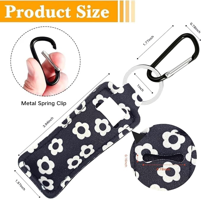 Chapstick Holder Key Chain Lipstick Holder Lip Balm Holder Keychain | Stocking Stuffers Gift, Compatible with Chapstick, Lip Balm and Lipstick, Bag Charm Accessories, Gifts for Women Friend