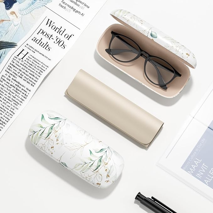 Eyeglasses Case, Hard Shell Protective Case for Glasses, Unisex for Women Men