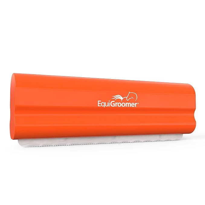 EquiGroomer 5-Inch Undercoat Deshedding Brush for Dogs & Cats, Orange | Best for dogs up to 100 lbs and cats of any size, short or long hair, stainless blade, no cutting or pulling