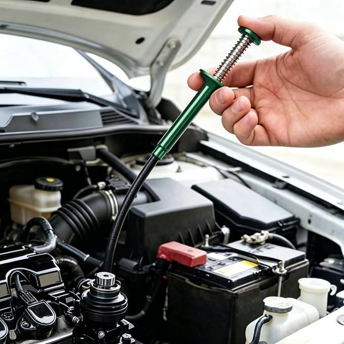 Flexible Grabber Tool, Magnetic 4-Claw Gripper (24", Green) | Mechanic Pickup Tool with Spring-Loaded Handle; for Automotive, Engine Bay, Bathroom, Kitchen, Sewers, Drain, Small Spaces