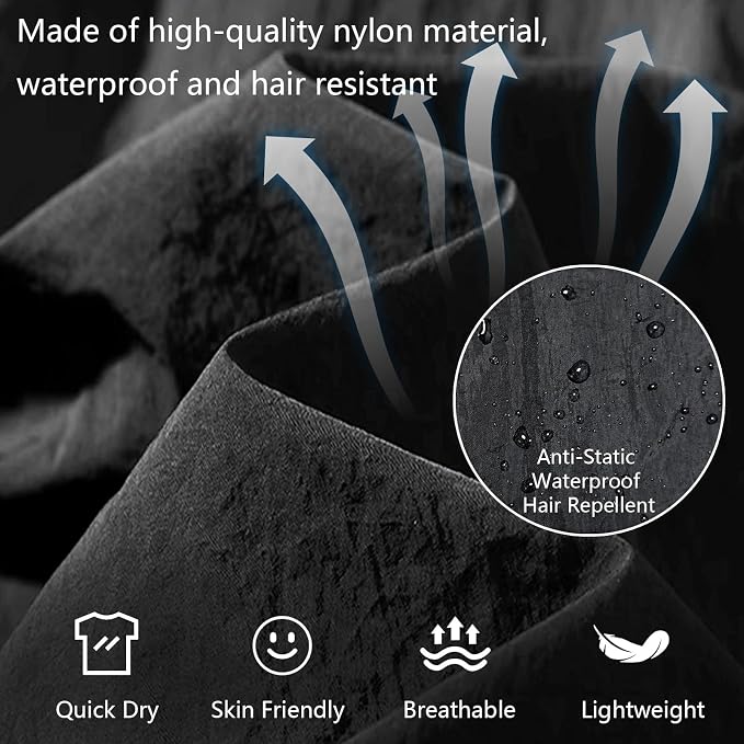DHXYZZB 2 Pack Pet Grooming Smock Waterproof Barber Jackets for Women Men Anti-Static Work Clothes Salon Smock for Stylists