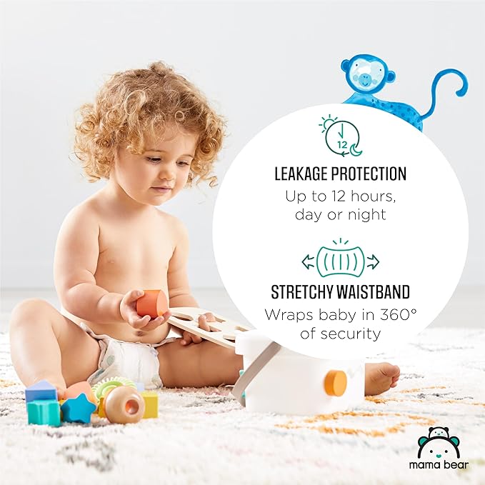 Amazon Brand - Mama Bear Gentle Touch Diapers, Size 1, 50 Count