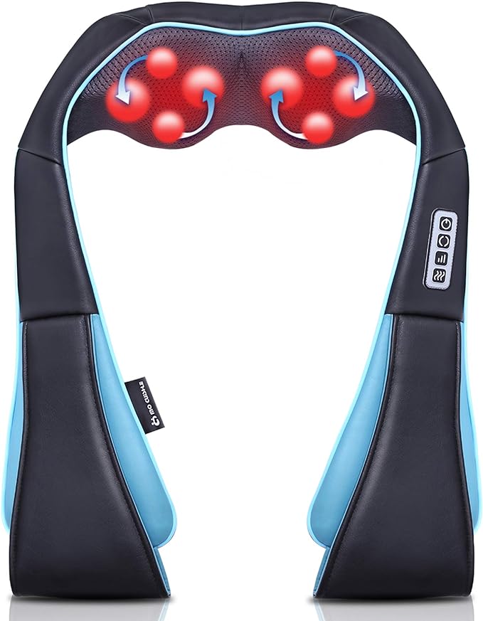 Mo Cuishle Shiatsu Neck Massager for Pain Relief – Deep Kneading Back Shoulder Massage with Heat – Ideal for Valentine’s Day, Christmas, Mother's Day, Father's Day, Gifts for Men Women Mom Dad Her Him