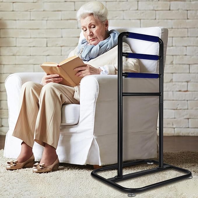 Montex Stand Assist Aid for Elderly, Chair & Couch Stand Assist Bar, 19''x17''x40'' Standing Aids & Supports with Non-Slip Covers, Mobility Standing Aid Rail for Couch (Hollow Base)