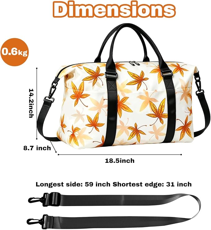 Weekender Duffel Bags for Women， Travel Totes Bag for Airplane Essentials, Overnight Bags for Women with Trolley Sleeve, Large Carry On Hospital Bag for Labor and Delivery, Sport, Gym