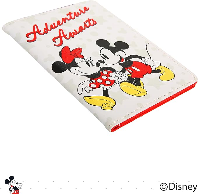 Disney Mickey & Minnie Mouse Passport Holder, Officially Licensed (Mm) | Passport Holder for Women, Travel Essentials for Women