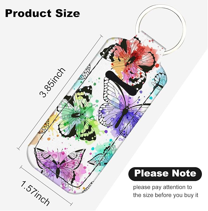 Chapstick Holder Keychain Lip Balm Holder with Clip
