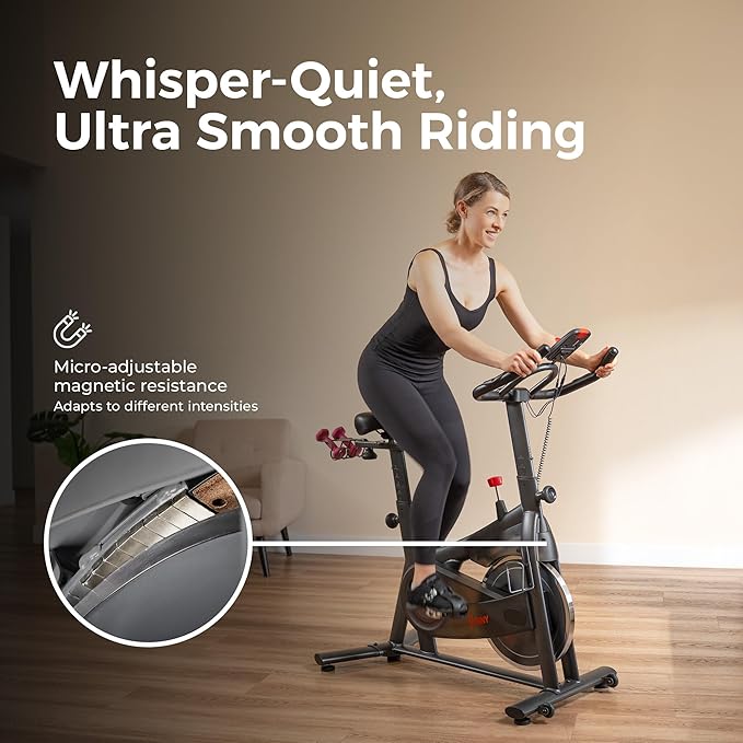 Sunny Health & Fitness ACTIVE Series Smart Exercise Bike with SunnyFit App Connection
