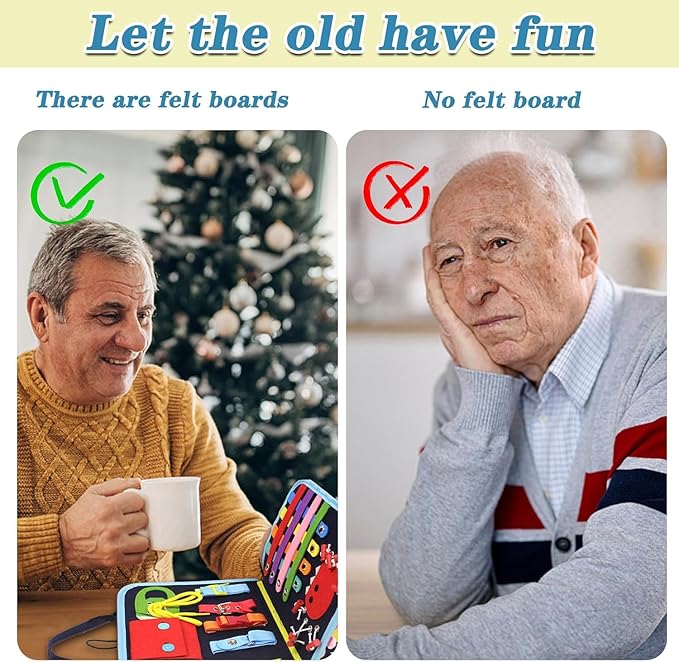 Fidget Blanket for Dementia,Alzheimers Dementia Products for Elderly,Calming Comforting Dementia Activities for Seniors,Toddler Busy Board,Sensory Blanket Helps with Autism,Asperger’s,Anxiety