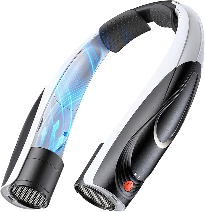 Portable Neck Fan, 6000mAh Personal Fan, 360° Cooling Rechargeable Wearable Fan, 6 Speeds Adjustable Hands-Free Fans for Travel, Outdoor, Office, Ideal Summer Gifts
