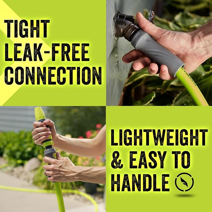 Flexzilla Garden Lead-in Hose with SwivelGrip, 5/8 in. x 10 ft., Lightweight All-Weather Water Hose, Durable and Flexible, Leak-Free Connections