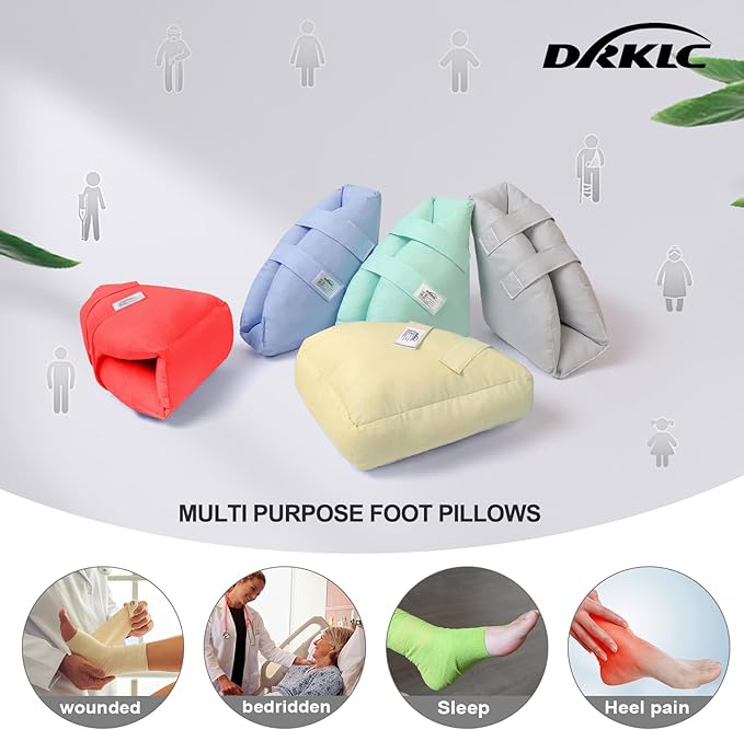 Heel Protectors Cushion for Pressure Sores,Adjustable Foot Support Boot Surgery Recovery Supplies for Elderly Bedridden Pressure Ulcer Cushion Ankle Pillow for Bed, Wheelchairs (1 Piece)