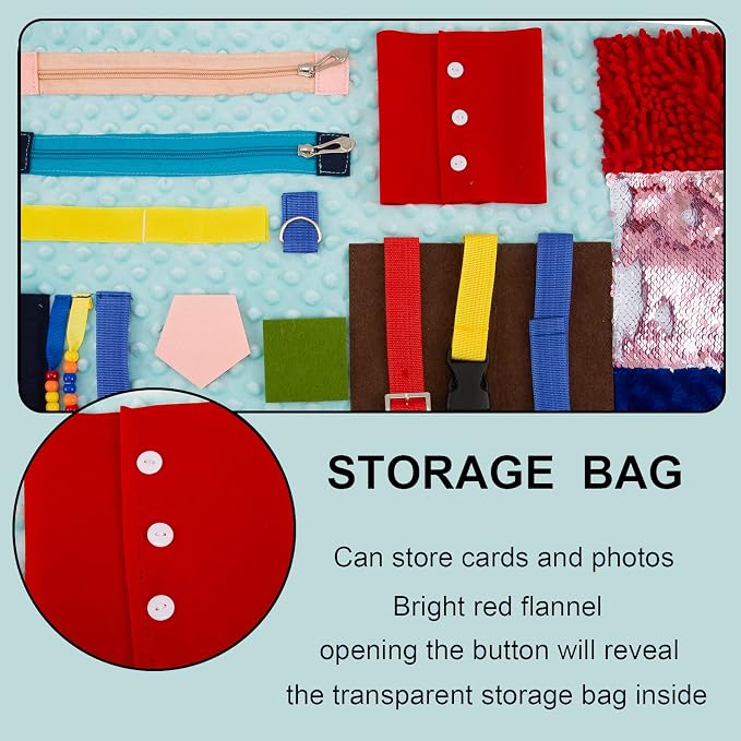 Fidget Blanket for Adults with Dementia,Dementia Activities for Seniors,Alzheimers Products for Elderly,Alzheimers Activities,Fidget Toys,Autistic Activities Pad,Sensory Blanket,Elderly Gifts