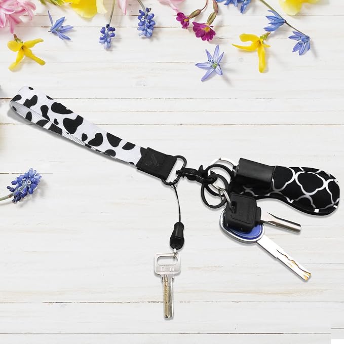 Yiflin Cute Wrist Lanyard for Keys, Keychain, Wallet, Id Holder, Cell Phone, Wristlet Lanyard Key Chain Holder for Women