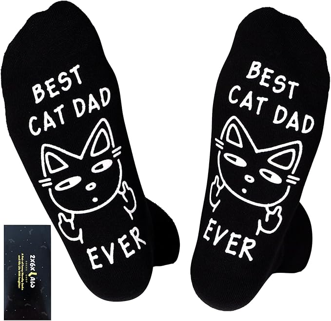 ZXGXLAW Birthday Gifts for Cat Dog Dad Cat Dog Mom,Funny Socks for Men Women Christmas Ideas,Crazy Gifts for Animal Lovers