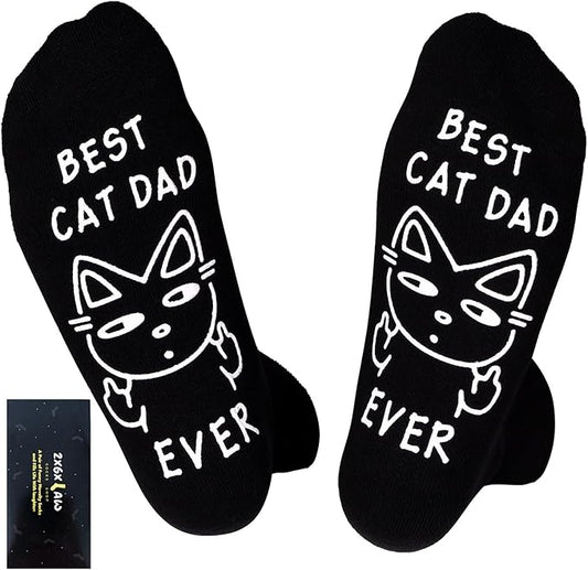 ZXGXLAW Birthday Gifts for Cat Dog Dad Cat Dog Mom,Funny Socks for Men Women Christmas Ideas,Crazy Gifts for Animal Lovers