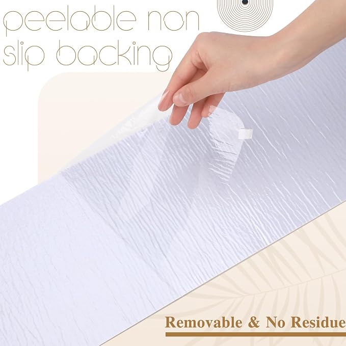 Dunzy Non Slip Stair Treads for Wooden Steps Indoor 15 Pack 8"x30" Boho Stair Treads with Reusable Adhesive Runner Rugs, 3D Peel, for Elders and Dogs, Pets, Coffee