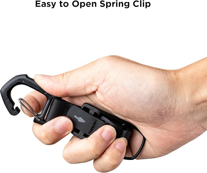 ALPAKA HUB Carabiner Quick Release Keychain with Magnetic Belt Clip | EDC Carabiner for Keys, Tactical Gear & Backpack Accessories,Attach to ALPAKA Sling Bag, Belt Loops