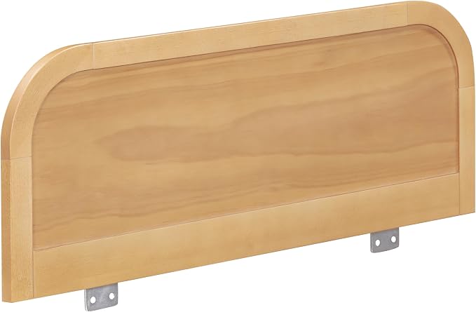 Babyletto Twin/Full Bed Guardrail for Single-Side Use - Removable, Wooden Bed Rail for Toddlers - GREENGUARD Gold Certified Baby Bedside Rail Guard for Safe Sleep - Tools Free Setup - Honey