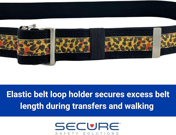 Secure Gait Belt for Seniors with Metal Buckle - Transfer and Walking Standing Aid Elderly, Physical Therapy, Nurses