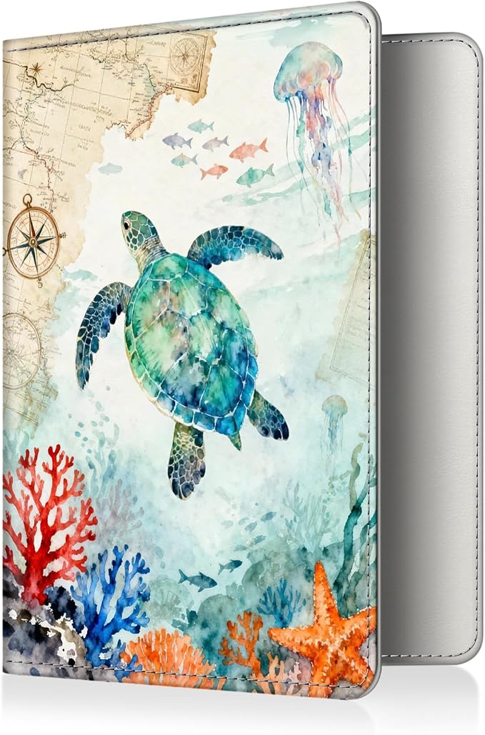 FINTIE Passport Holder, Slim Travel Wallet RFID Blocking Card Case Cover | Passport Cover Protector Essentials with Credit Card Slots, For Women/Men