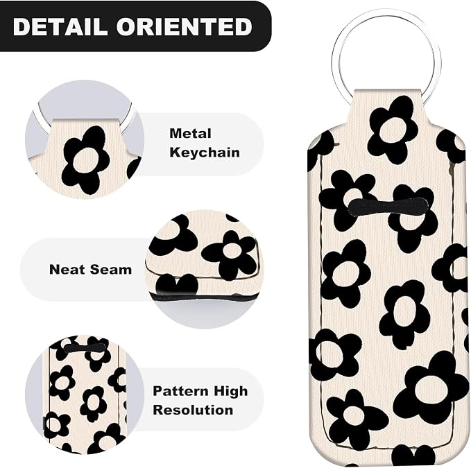 Chapstick Holder Keychain Lip Balm Holder with Clip