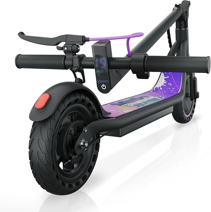 Electric Scooter for Adults, Folding E Scooter with 350W/500W Motor 16-24 Mph Top Speed, Max 15-60 Miles Long Range, 6.5''/8.5''/10''/14'' Solid Tires Commuting Scooters, Dual Brakes, APP