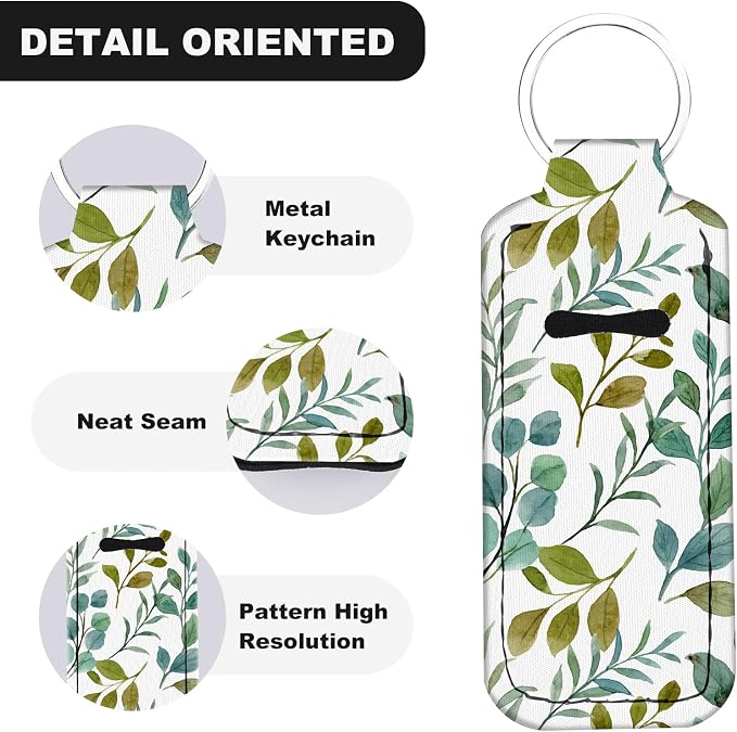 Chapstick Holder Keychain Lip Balm Holder with Clip