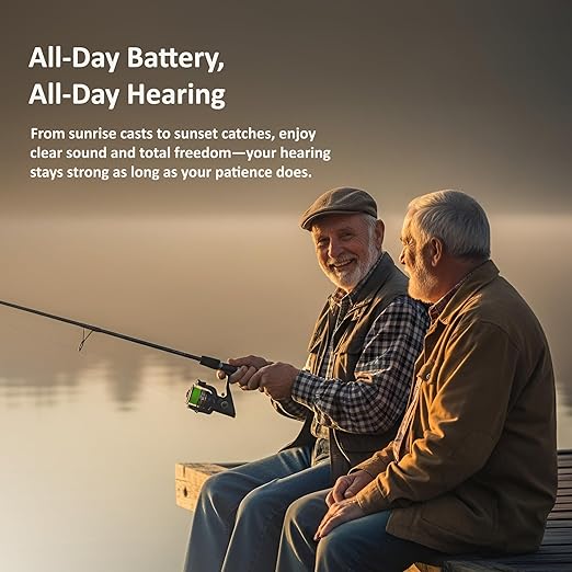 hearing aids for severe hearing loss with Noise cancelling - Rechargeable Hearing Aid for women & men - Hearing Amplifier for seniors with charging case - Over the ear hearing aids for seniors
