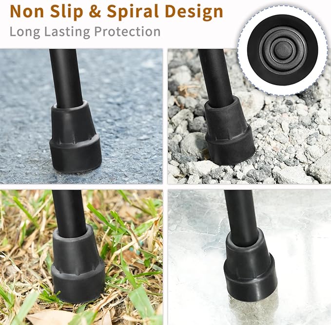 Stylish Foldable Walking Cane - Pattern Printed, Adjustable, for Men and Women Stability and Balance, Light Weight, for 5'~6' Height