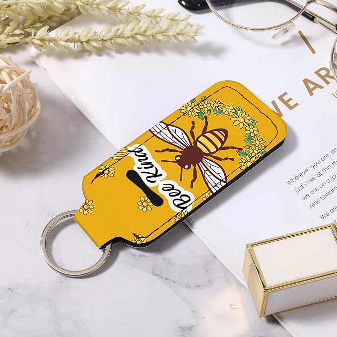 Chapstick Holder Keychain Lip Balm Holder with Clip