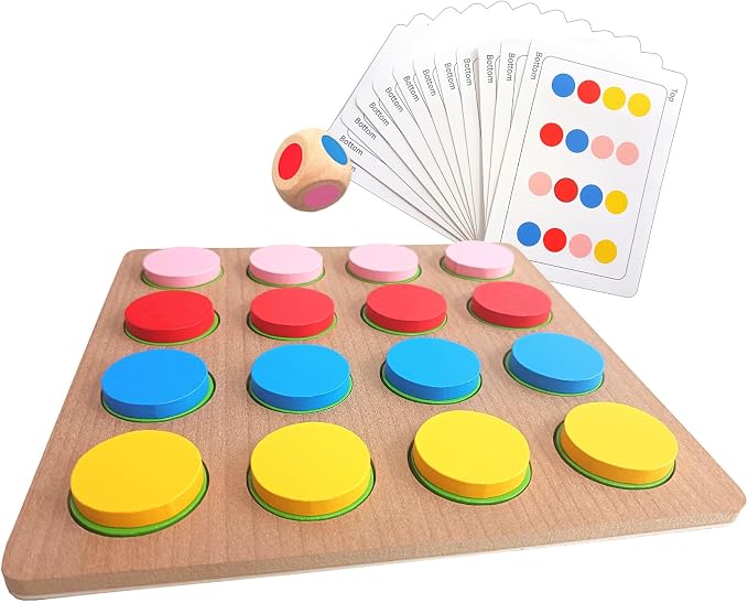 Dementia Activities & Games for Seniors | Colors Match-Up Puzzles Gifts & Wooden Alzheimers Products for Elderly Adults