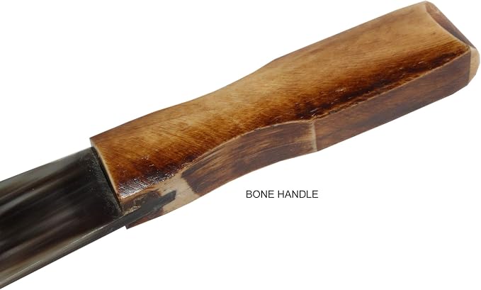 5MOONSUN5 Shoe Horn Made with Real Horn Handmade. Easy Grip Handle Shoehorn for Men,Women Seniors, Pregnancy, Elderly, Back Pain, Kids Shoes & Boots. Best Gift Idea Home or Travel Use.(9'' Bone)