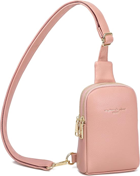 Lightweight Small Crossbody Sling Bag for Women | Mini Travel Purse,Multi-pocket with Card Slots,Durable Vegan Leather,Everyday Carry