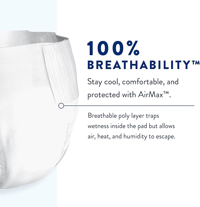 Prevail Breezers 360 Incontinence Briefs, Ultimate Absorbency, Size 3, 15 Count (Pack of 4)