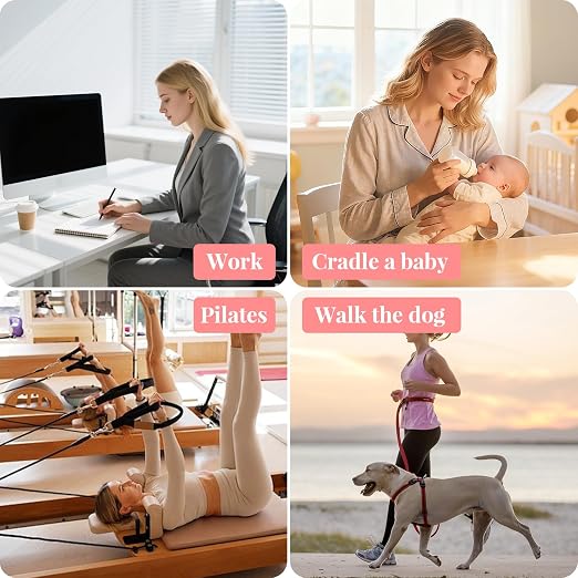 RANDY SUN Ergonomic Back Support Brace for Women - All-Day Comfort Posture Corrector for Office, Home & Commute, Lightweight & Breathable, Improve Slouching & Relieve Lumbar Fatigue, XX-Large