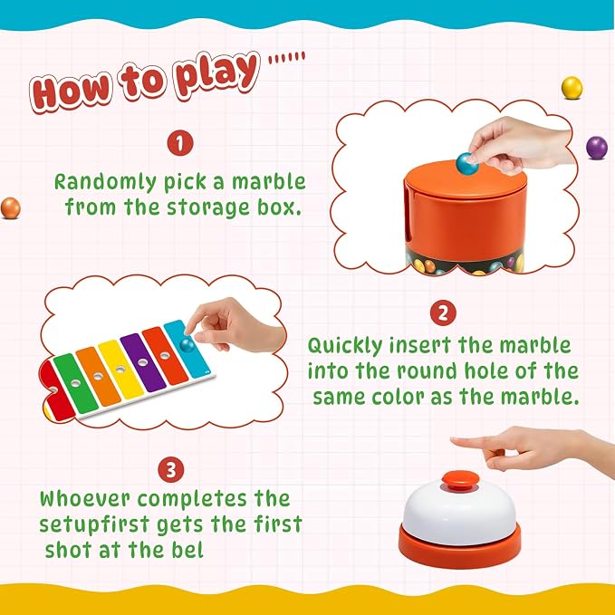 Fast Bead Grabbing Game, Match Color Bingo Game Set, Color Bingo Games for Adults, Hand Speed Challenge Game Best of 2026, Hand Eye Coordination Training, for 2-4 Family Game and Group Gatherings