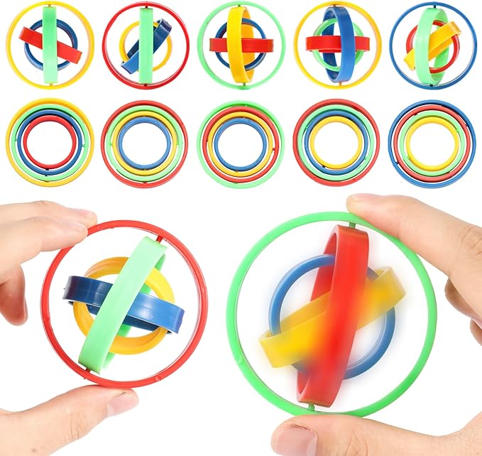 10Pcs Fidget Spinners Toys for Kids Adult, Fidget Toys Bulk for Party Favors Goodie Bag Stuffers, Sensory Anxiety Toys Stress Relief for Treasure Box Classroom Prizes Pinata Stuffers