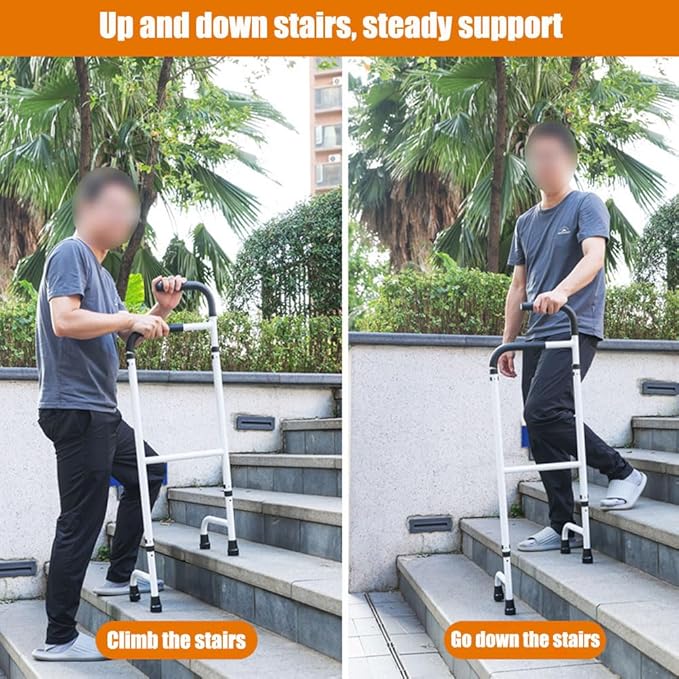 Stand Assist bar , Elderly Adjustable Aluminum Assistive Device Portable , Lift Stair Assist Mobility Aid , for Seniors Elderly, Adults and Others who Need Extra Help, Can Withstand 400 Pounds
