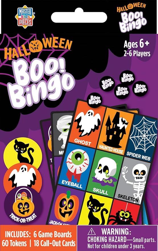 Masterpieces Family Games - Halloween Boo! Bingo Game