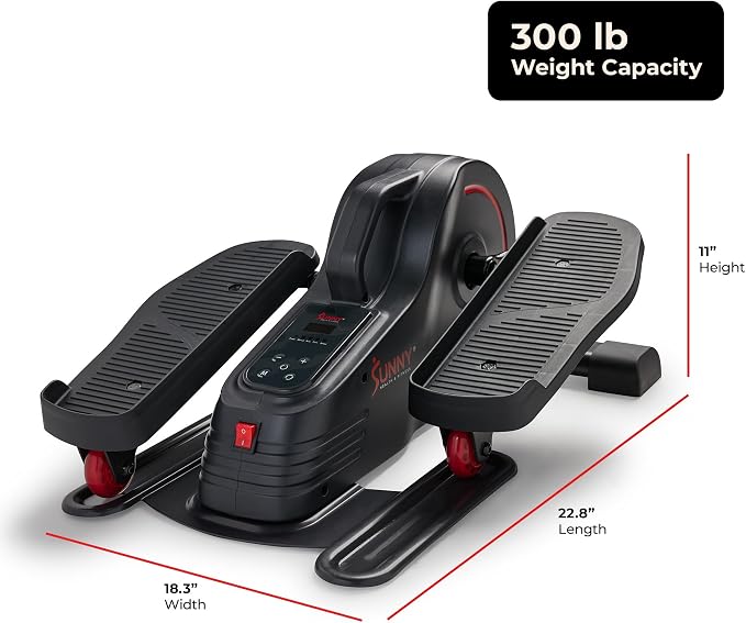 Sunny Health & Fitness Under Desk Pedal Elliptical Machine Leg Exerciser