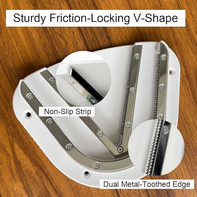 Under Cabinet Jar Opener Double U Grip Bottle Opener for Arthritis | Bottle Opener for Any-Size Lid Easily Unscrew Bottle & Can Opener for Weak Hands and Seniors