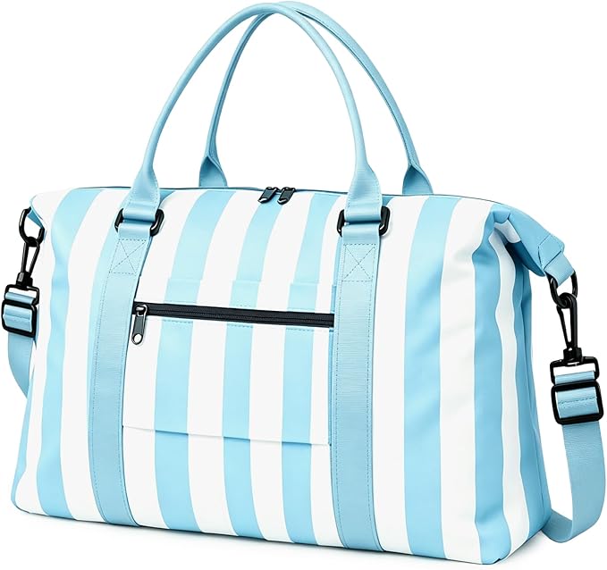TOPBAG Travel Duffle Bag, Waterproof Weekender Carry On Tote Bags for Women, Sport Gym Bag for Men, Hospital Bag for Labor and Delivery, Overnight Luggage Bag with Trolley Sleeve